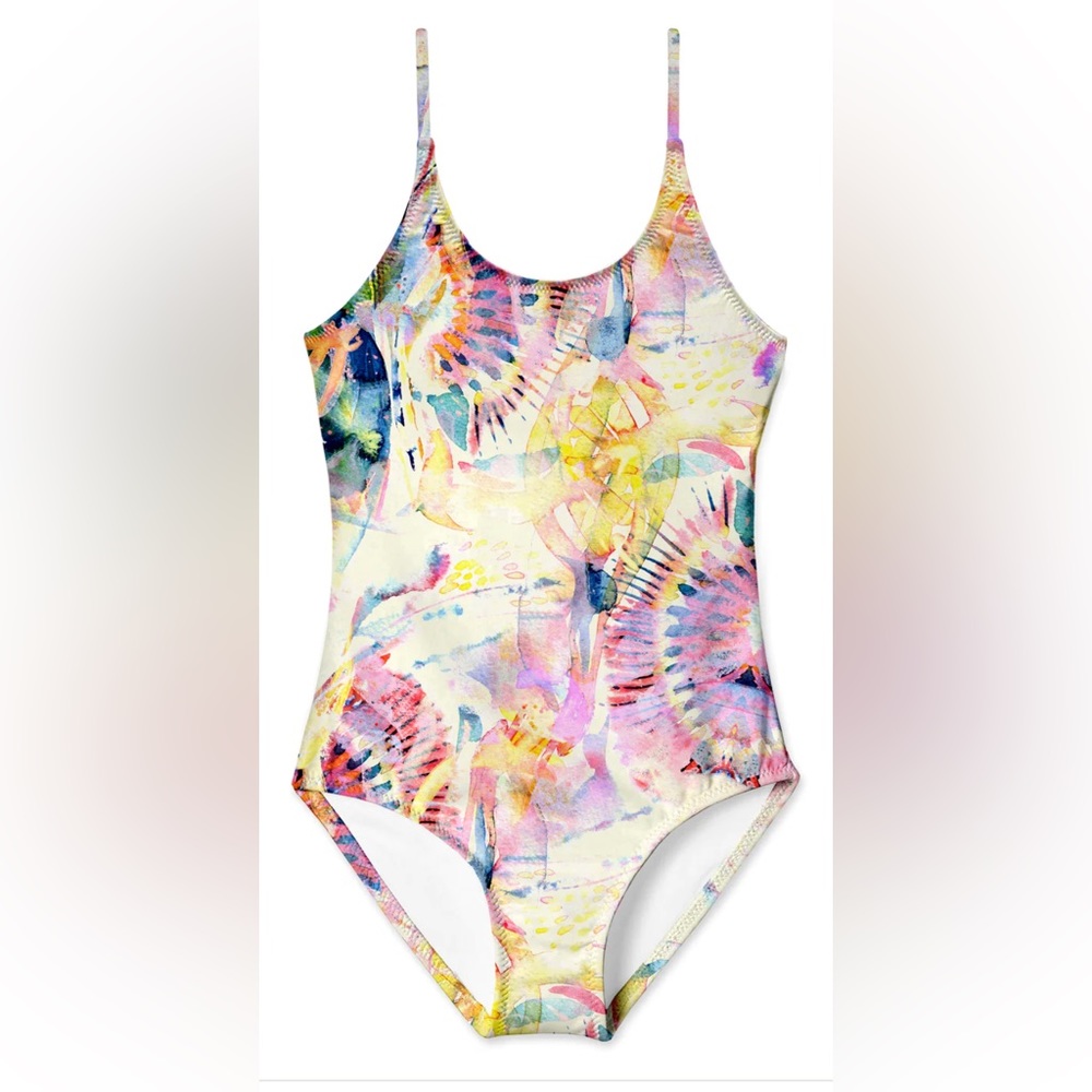 Stella Cove heat wave one piece swimsuit size 16yrs NWOT